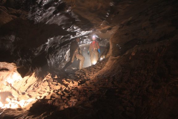 David und Thomas Richtung Siphon