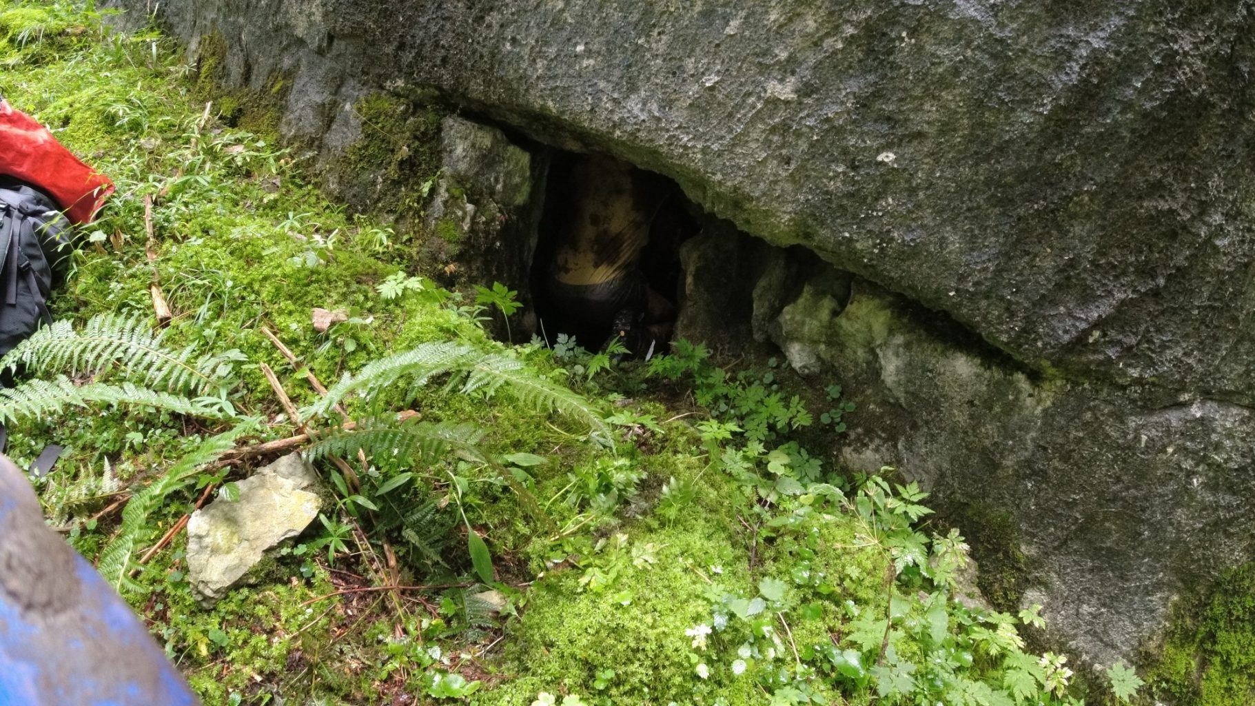 Eingang der zweiten Höhle