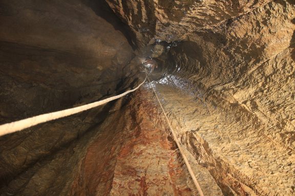 Blick in den Schacht