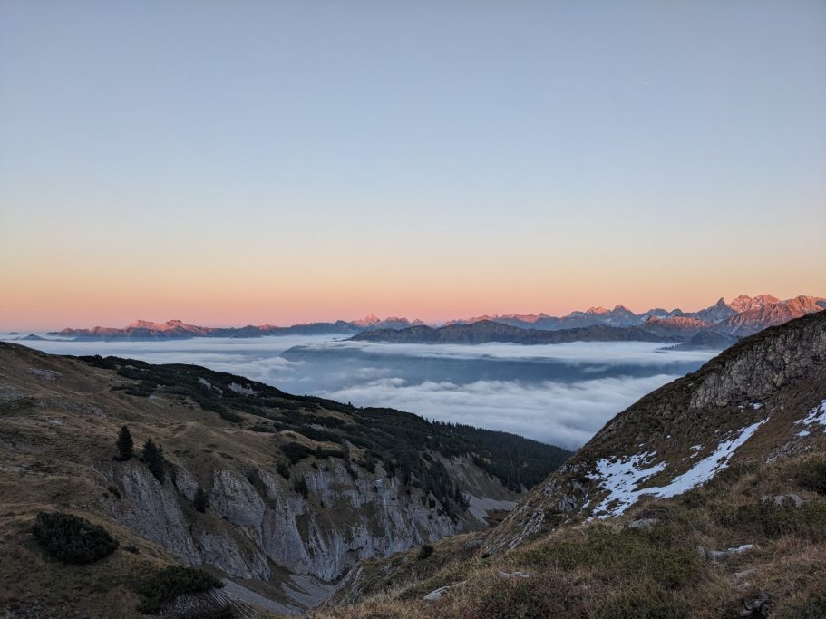 Blick vom Ifen ins Tal